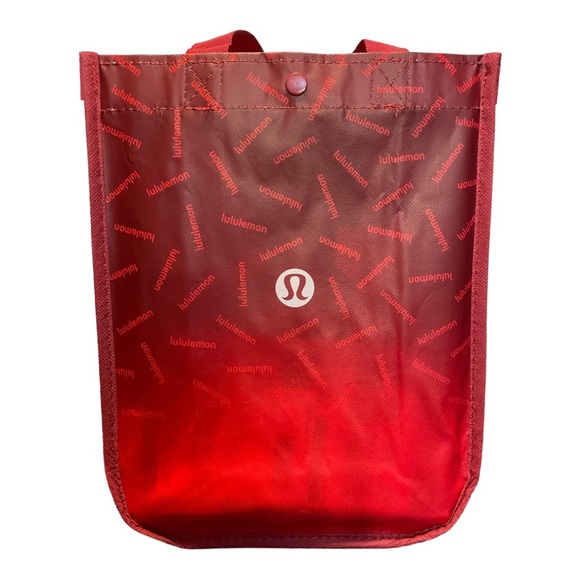 Lululemon Reusable Red Ombre Lunch and Storage Tote, New - Picture 1 of 4